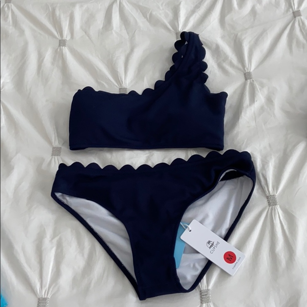 Cupshe navy blue bathing suit